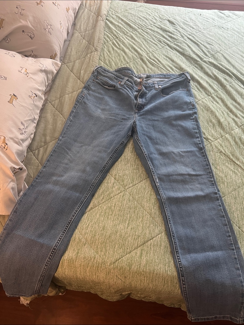 Carhartt Women's Light Blue Straight-Leg Jeans